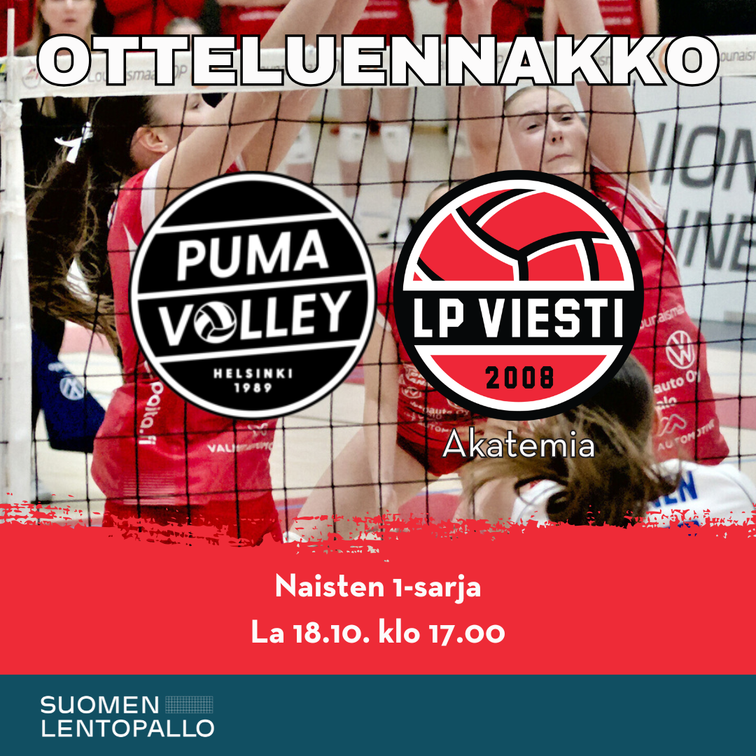 LP Viesti Akatemia avaa naisten 1-sarjakauden Nummelassa Puma Volleyn vieraana LP Viesti Akatemia avaa naisten 1-sarjakauden Nummelassa Puma Volleyn vieraana