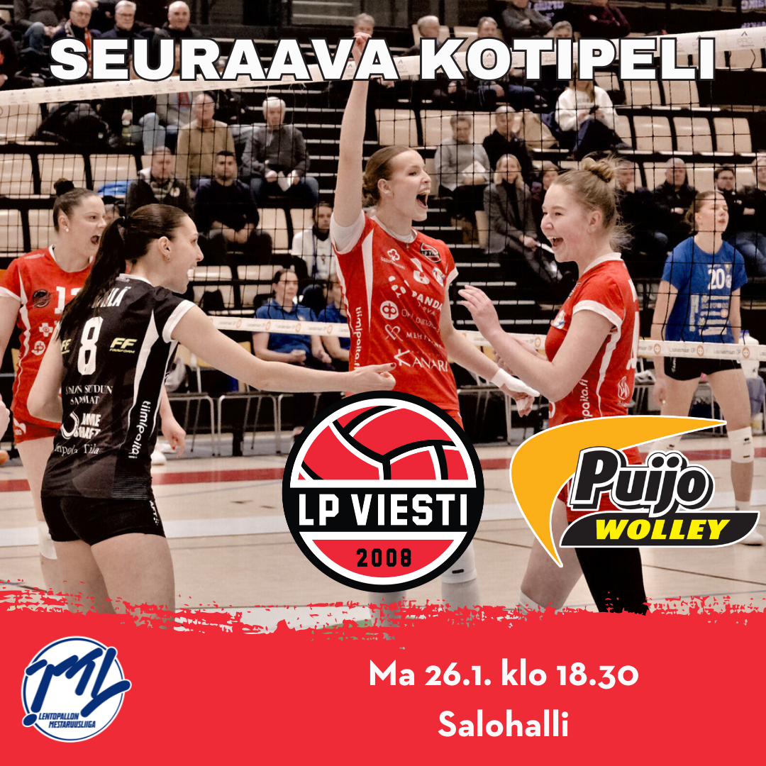 Kärkipeli Salohallissa – LP Viesti haastaa sarjajohtaja Puijo Wolleyn Kärkipeli Salohallissa – LP Viesti haastaa sarjajohtaja Puijo Wolleyn
