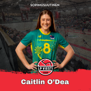 Australian maajoukkuepelaaja Caitlin O’Dea vahvistaa LP Viestiä